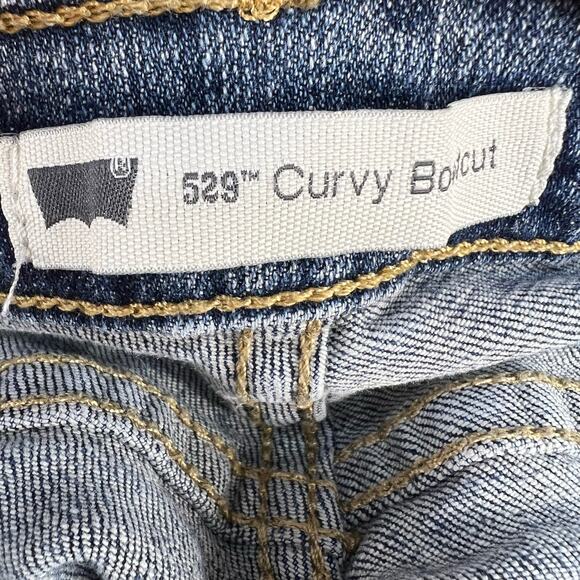 Levi's 529 Jeans Women's 31x30 (12) Blue Curvy Boot Cut Preppy Normcore - Picture 3 of 15